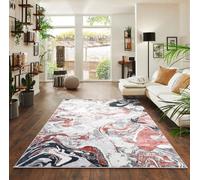 Smart Living Modern Carved Area Rug, Living Room Carpet, Kitchen Floor, Bedroom Soft Rugs 160Cmx230Cm-Emperor(315 Solarius Pink)