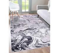 Smart Living Modern Carved Area Rug, Living Room Carpet, Kitchen Floor, Bedroom Soft Rugs 160Cmx230Cm-Emperor(315 Solarius Silver)
