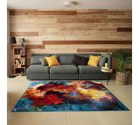 Modern Hand Carved Multicolour Soft Thick Area Rug - 60X110Cm - Splash