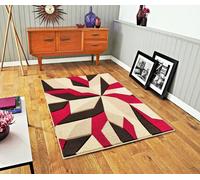 Smart Living Modern Hand Carved Soft Thick Area Rug - Contemporary in Light Beige | Size: 80 cm x 150 cm Smart Living Light Beige 80 cm x 150 cm