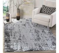 Smart Living Modern Serenity Thick Area Rugs For Bedroom, Living Room, Hallway Runner In Black Black