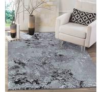 Smart Living Modern Serenity Thick Area Rugs For Bedroom, Living Room, Hallway Runner In Black Black