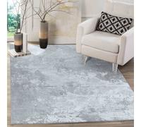 Smart Living Modern Soft Carved Area Rug, Living Room Carpet, Kitchen Floor, Bedroom Soft Rugs 80Cmx150Cm - Serenity (271 Grey)