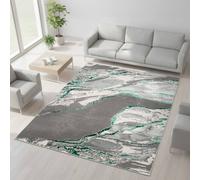 Smart Living Parma Modern Shimmer Rug - Emerald - 200cm x 290cm (6.5ft x 9.5ft)
