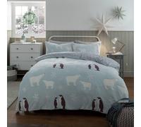 Smart Living Penguin & Polar Bear Glow in Dark Reversible Duvet Cover & Pillowcase | Size: Single Smart Living Multicolor Single