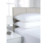 Smart Living Pillowcase Pair Super Soft Cosy Easy Care Polycotton Bed Linen Luxury Pillowcase Pair Non Iron - White