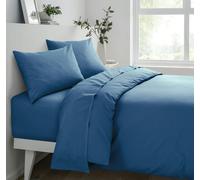 Smart Living Polycotton Deluxe Pillowcase Non Iron - Blue - Pillowcase (48cm x 74cm)