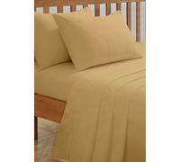 Smart Living Polycotton Deluxe Pillowcase Non Iron - Ochre - Pillowcase (48cm x 74cm)