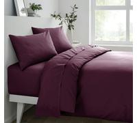 Smart Living Polycotton Deluxe Pillowcase Non Iron - Plum - Pillowcase (48cm x 74cm)