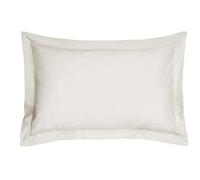 Smart Living Polycotton Oxford Pillowcases Pair 48X74Cm Flanged Bedding - White