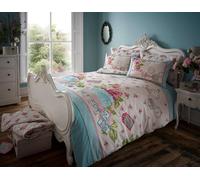 Smart Living Polycotton Printed Free Spirit Duvet Cover With Pillowcase Set Multi Double
