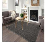 Smart Living Polyester Shaggy Rug - Silver/Grey - 80cm x 150cm (2.6ft x 5ft)