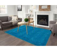 Smart Living Polyester Shaggy Rug - Teal - 80cm x 150cm (2.6ft x 5ft)