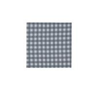 Smart Living Premium Gingham Grey Cotton Napkins - Set Of 4 (41X41Cm) Grey