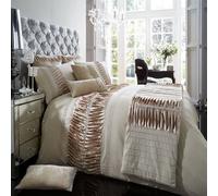 Smart Living Premium Polycotton Alina Duvet Cover With Pillowcases In Beige Beige Single