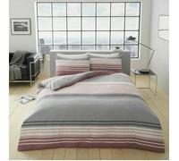 Smart Living Printed Polycotton Moxie Duvet Cover With Pillowcases in Pink | Size: King Smart Living Pink King