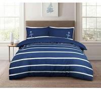 Smart Living Sailor Stripe Duvet Set - Blue - Single (135cm x 200cm)
