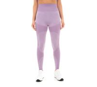 Smart Living Seamless Ribbed Marl Leggings - Flexible, Non-See-Through Activewear In Purple Purple XL