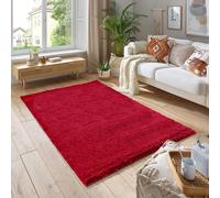 Smart Living Shaggy Rug - Red - 200cm x 290cm (6.5ft x 9.5ft)