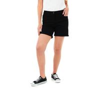 Smart Living Skinny Boyfriend Turn-Up Shorts For Women - Stretchy Casual Style In Black Black 14