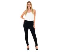 Smart Living Skinny Fit Denim Jeans Jeggings Pull On Casual With Pockets In Black Black 8