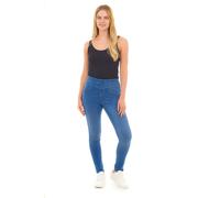 Smart Living Skinny Fit Denim Jeans Jeggings Pull On Casual With Pockets In Bright Blue Bright Blue 14