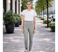 Smart Living Skinny Fit Denim Jeggings With Pockets - Classic Casual Trousers In Mid Grey Mid Grey