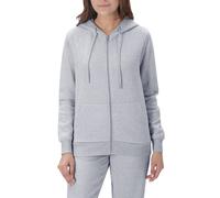 Smart Living Sleek & Versatile Polycotton Plain Zip-Up Hoodie In Grey Grey