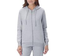 Smart Living Sleek & Versatile Polycotton Plain Zip-Up Hoodie In Light Grey Light Grey