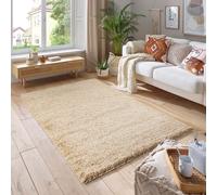 Smart Living Soft Fluffy 5cm Thick Pile Shaggy Area Rugs for Living Room, Bedroom in Light Beige | Size: 80 cm x 150 cm Smart Living Light Beige 80 cm x 150 cm