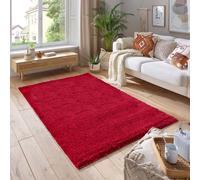 Smart Living Shaggy Soft Thick Area Rug, Living Room Carpet, Kitchen Floor, Bedroom Soft Rugs 60Cm X 110Cm - Red