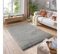 Smart Living Soft Fluffy 5Cm Thick Pile Shaggy Area Rugs For Living Room, Bedroom In Silver Silver