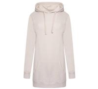 Smart Living Soft Longline Hoodie Pullover With Kangaroo Pocket In Stone Stone XL
