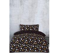 Smart Living Spooky & Magical Halloween Reversible Duvet Cover With Pillowcase In Black Black