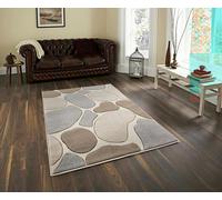 Smart Living Stone Carved Rug - Light Brown Brown