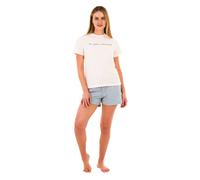 Smart Living Stylish Pink & Grey Slogan Tee And Shorts Pyjama Set Pink
