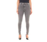 Smart Living Stylish Skinny Fit High Waisted Denim Jeans In Dark Grey Dark Grey