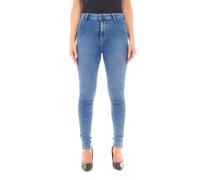 Smart Living Stylish Skinny Fit High Waisted Denim Jeans In Pale Blue Pale Blue