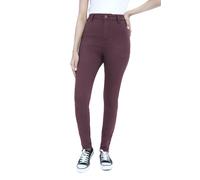 Smart Living Stylish Skinny Fit High Waisted Denim Jeans In Purple Purple 26