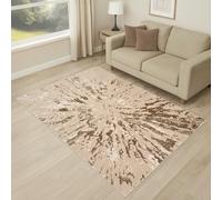 Smart Living Sunset Modern Shimmer Rug - Beige - 160cm x 230cm (5.2ft x 7.5ft)