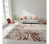 Smart Living Sunset Modern Shimmer Rug - Pink - 60cm x 220cm (2ft x 7.2ft)