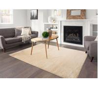 Smart Living Super Soft Fluffy Thick Pile Shimmer Shaggy Area Rugs In Light Beige Light Beige