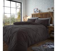 Smart Living Teddy Bear Fluffy Bedding Set, Thermal Warm & Cosy Super Soft Fleece Duvet Cover Set With Pillowcases - Charcoal