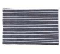 Smart Living Textured Stripes Reversible Table Placemats - Set Of 4(49Cm X 32Cm) In Grey Grey