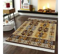 Smart Living Luxury Traditional Design Soft Reversible Washable Balkh Rug - 120Cm X 170Cm - Mustard