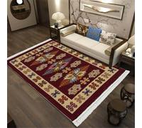 Smart Living Traditional Design Soft Reversible Washable Doshi Rug In Red Red 120cm x 180cm
