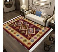Smart Living Traditional Design Soft Reversible Washable Zal Rug In Red Red 120cm x 180cm