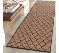B&Q Runner Mat Smart Living Trellis Gel – Non-Slip, Machine Washable – Beige/Brown 67cm x 220cm