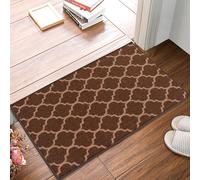 Smart Living Trellis Heavy Duty Machine Washable Hallway Kitchen Non Slip Door Mat in Brown | Size: 67 cm x 120 cm Smart Living Brown 67 cm x 120 cm