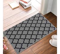 Smart Living Trellis Heavy Duty Machine Washable Hallway Kitchen Non Slip Door Mat in Grey | Size: 67 cm x 220 cm Smart Living Grey 67 cm x 220 cm